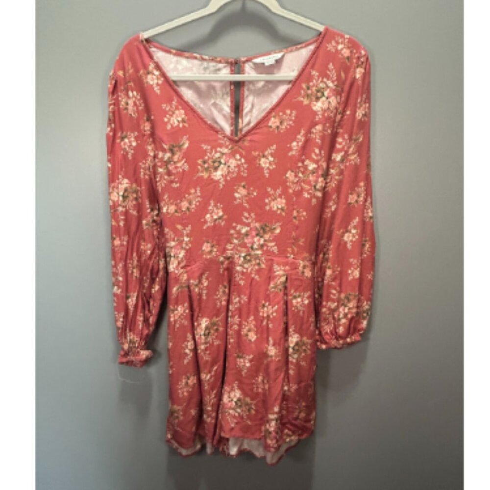 Rose-colored, floral American Eagle romper